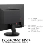Monitor 24" Gamer ViewSonic VX2416A Full HD IPS 1ms USB-C - Imagen 8