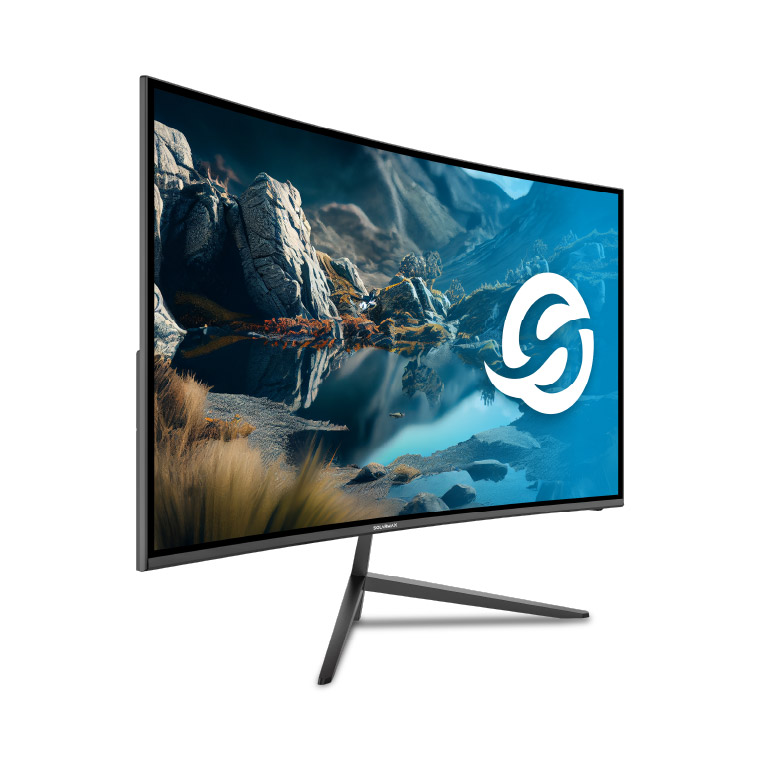 SX27C1-C3_section_02_galeria_02 SOLARMAX Monitor 27" Full HD Curvo VGA/HDMI Negro - Imagen 1