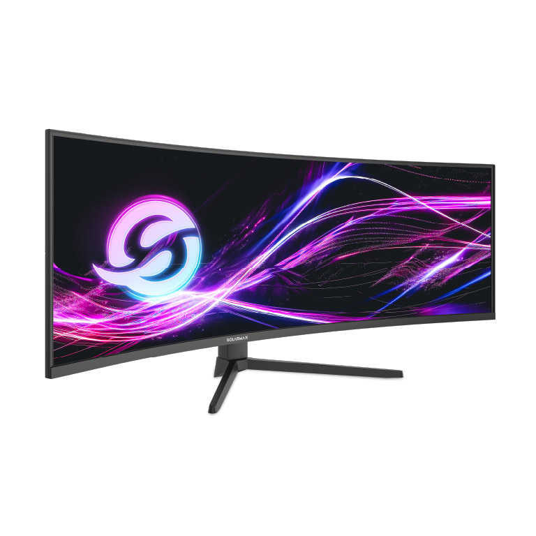 SX49CW7B_section_02_galeria_01 SOLARMAX Monitor 49" Curvo DQHD 144Hz RGB HDMI/DP/TYPE-C Negro - Imagen 1